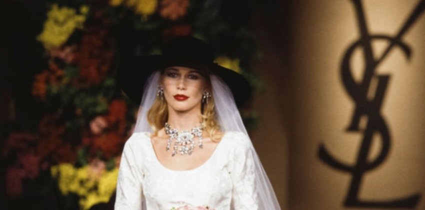 10 культовых свадебных платьев Ива Сен-Лорана - «Стиль жизни»