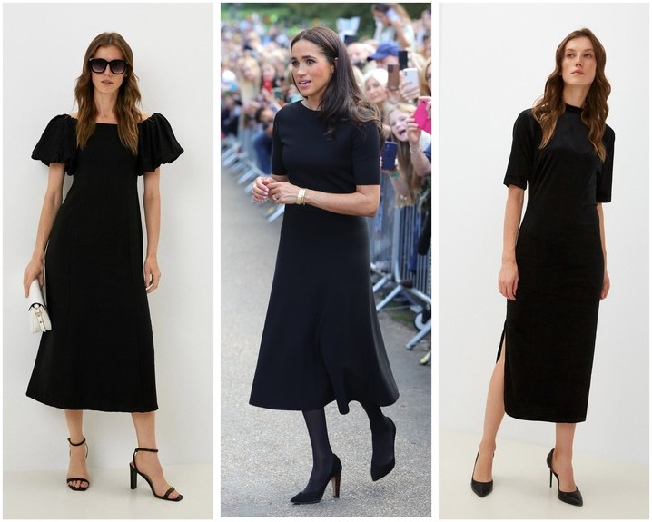 Безупречная посадка: Меган Маркл показала идеальное черное платье — вот еще 10 лучших вариантов - «Мода»