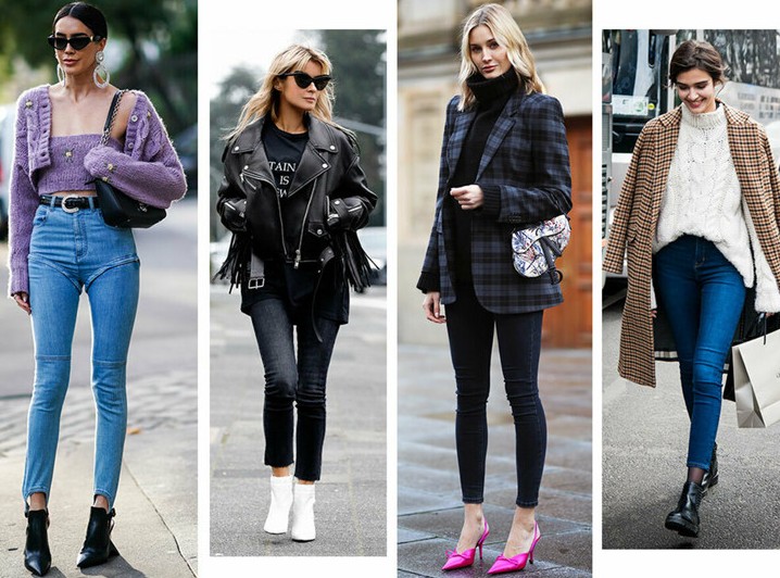 С чем носить джинсы скинни сегодня: модные советы и удачные сочетания - «Мода»