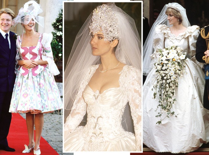 Самые неудачные свадебные наряды звезд: нелепая шляпа Селин Дион и платье-торт принцессы Дианы - «Мода»
