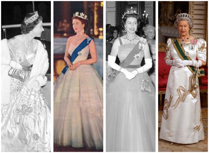 Королева стиля: 20 потрясающих вечерних платьев Елизаветы II, которые вошли в историю - «Мода»
