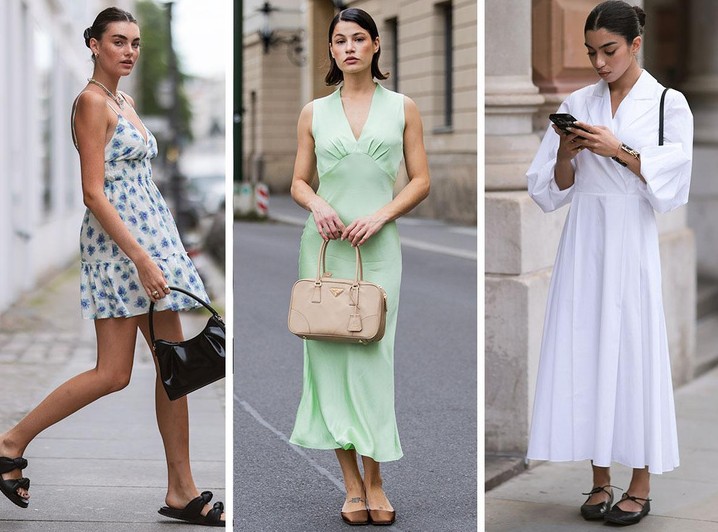 6 моделей платьев, которые можно (и нужно) носить с обувью без каблука - «Мода»